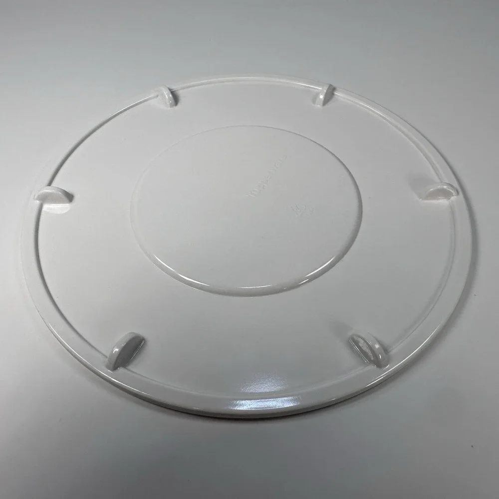 Tupperware Cool Spot Dark Trivet Spoon Rest VTG‎ Navy Blue & White 2828A-6  7 in